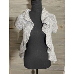 Sweet & Sinful Grey Cardigan Coquette Classic Coastal Cute Sweater Shrug